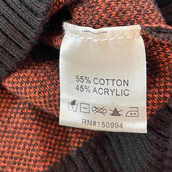 Nikkak Black Sweater Orange Butterflies Juniors XS - Picture 4 of 8